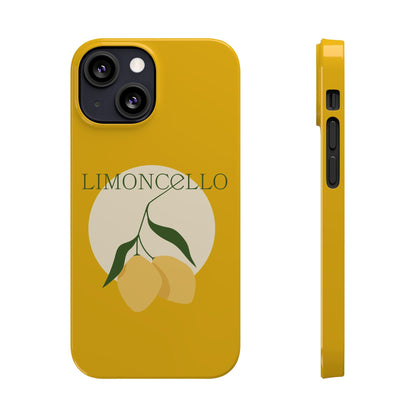 Italian Limoncello Yellow Slim Phone Cases with Lemons, Case-Mate IPHONE16 and all sizes