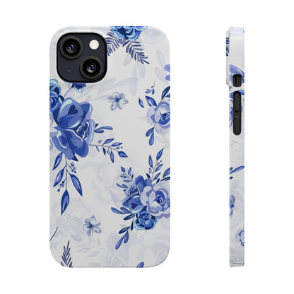 French Blue and White Toille, Slim Phone Cases, Case-Mate IPHONE16 and all sizes