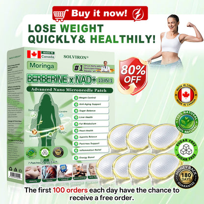 𝐂𝐀 𝐃𝐨𝐜𝐭𝐨𝐫 𝐑𝐞𝐜𝐨𝐦𝐦𝐞𝐧𝐝𝐞𝐝🇨🇦 📦|𝐒𝐎𝐋𝐕𝐈𝐑𝐎𝐍® 𝐌𝐨𝐫𝐢𝐧𝐠𝐚 𝐁𝐞𝐫𝐛𝐞𝐫𝐢𝐧𝐞 × 𝐍𝐀𝐃⁺ 𝟏𝟎-𝐢𝐧-𝟏 𝑨𝒅𝒗𝒂𝒏𝒄𝒆𝒅 𝐍𝐚𝐧𝐨 𝑴𝒊𝒄𝒓𝒐𝒏𝒆𝒆𝒅𝒍𝒆 𝐏𝐚𝐭𝐜𝐡 (𝐉𝐮𝐬𝐭 𝐨𝐧𝐜𝐞 𝐚 𝐝𝐚𝐲, 𝐯𝐢𝐬𝐢𝐛𝐥𝐞 𝐜𝐡𝐚𝐧𝐠𝐞𝐬 𝐢𝐧 𝟕 𝐝𝐚𝐲𝐬)